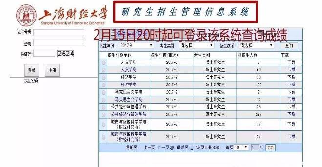 上財(cái)2017MBA聯(lián)考成績(jī)查分2月15日、常規(guī)面試安排